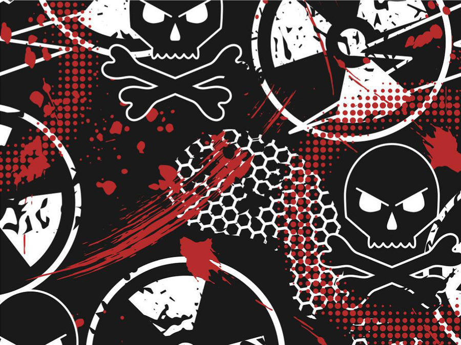 Radioactive Red Graffiti Vinyl Wrap Pattern~Rwraps Series 914 Digitally Printed Vinyl Wrap~0