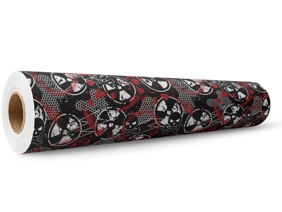 Radioactive Red Graffiti Wrap Film Wholesale Roll~Rwraps Series 914 Digitally Printed Vinyl Roll~5