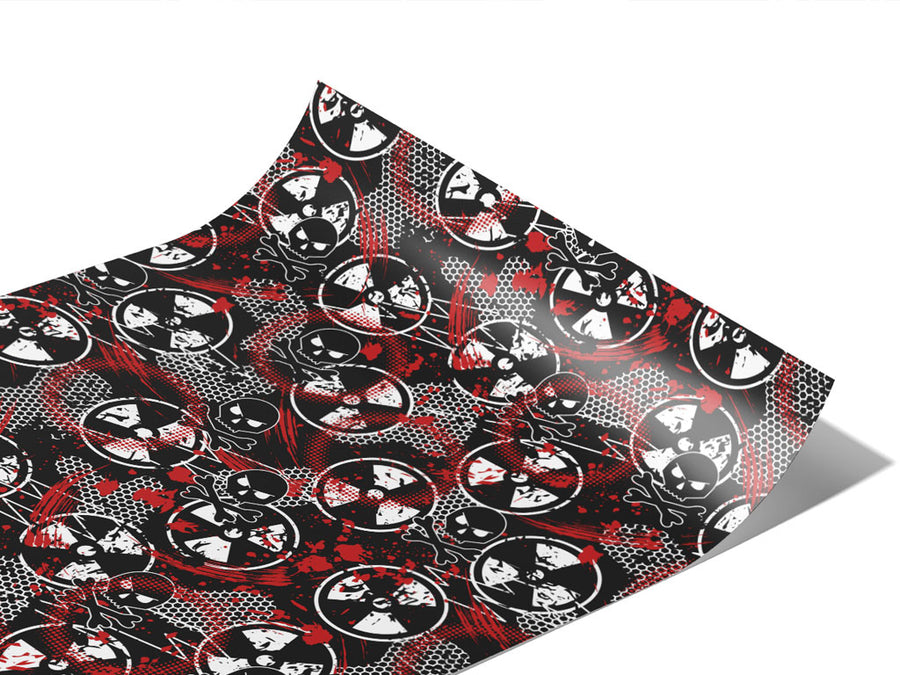 Radioactive Red Graffiti Vinyl Wraps~Rwraps Series 914 Digitally Printed Vinyl Wrap~1