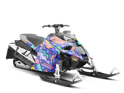 Radiorama  Abstract Custom Wrapped Snowmobile