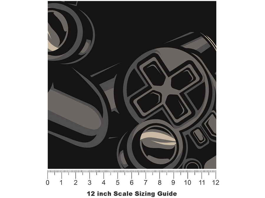 Rage Quit Gaming Vinyl Film Pattern Size 12 inch Scale~Rwraps Rage Quit Gaming Sizing Chart~2