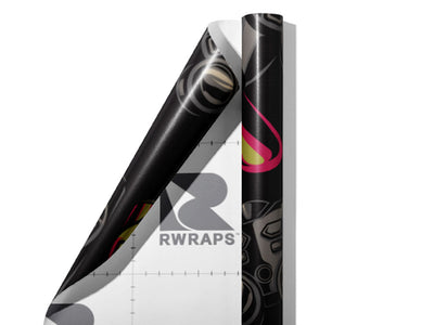 Rage Quit Gaming Wrap Film Sheets~Rwraps Series 914 Rage Quit Gaming Scrolled Sheet~3