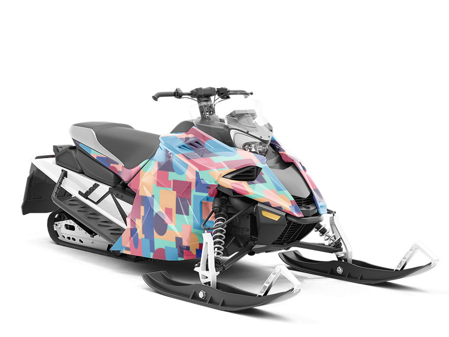 Ragout Fantasy Mosaic Custom Wrapped Snowmobile