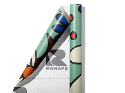 Raider Revere Retro Wrap Film Sheets~Rwraps Series 914 Raider Revere Retro Scrolled Sheet~3