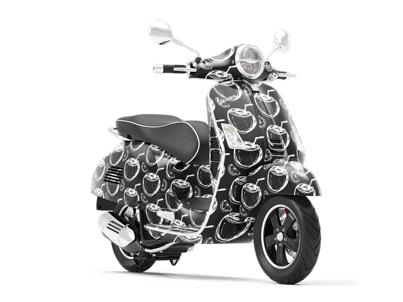 Rain Caught Alcohol Vespa Scooter Wrap Film