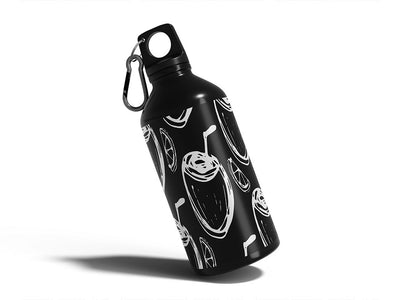 rain caught alcohol Water Bottle DIY Stickers