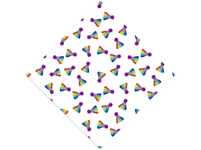 Rainbow Birdies Sport Vinyl Wrap Pattern