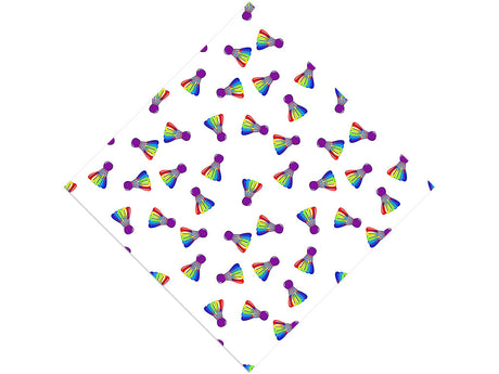 Rainbow Birdies Sport Vinyl Wrap Pattern