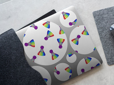 rainbow birdies sport DIY Laptop Stickers