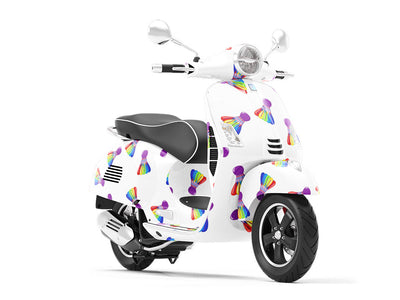Rainbow Birdies Sport Vespa Scooter Wrap Film