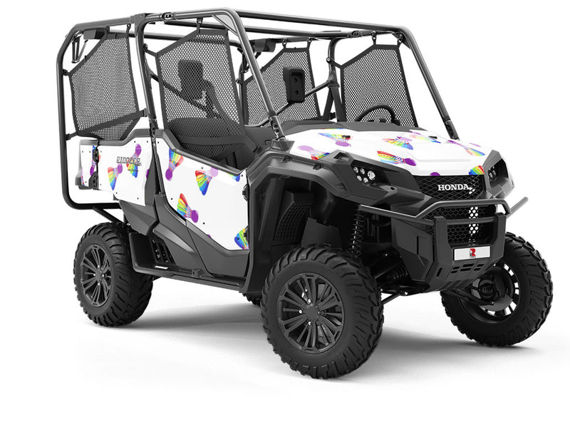 Rainbow Birdies Sport Utility Vehicle Vinyl Wrap