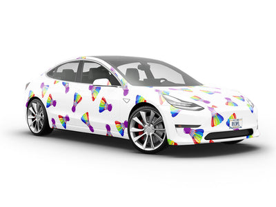 Rainbow Birdies Sport Vehicle Vinyl Wrap