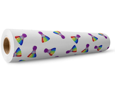 Rainbow Birdies Sport Wrap Film Wholesale Roll~Rwraps Series 914 Digitally Printed Vinyl Roll~5