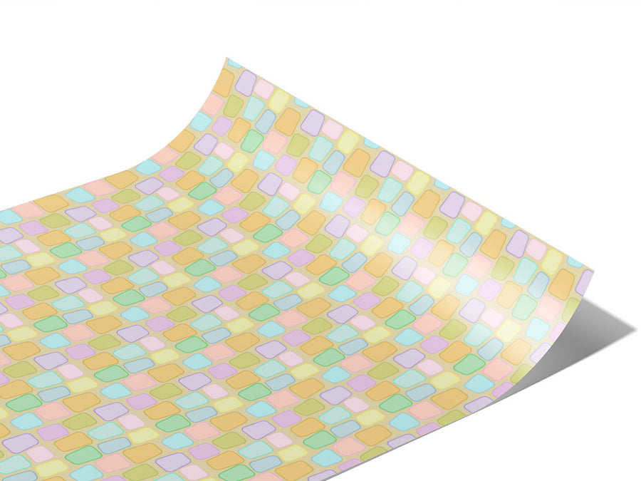 Rainbow Blocks Tile Vinyl Wraps~Rwraps Series 914 Digitally Printed Vinyl Wrap~1