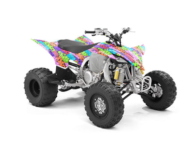 Rainbow Bubbled Graffiti ATV Wrapping Vinyl