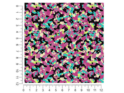 rainbow buckshot camouflage 1ft x 1ft Craft Sheets