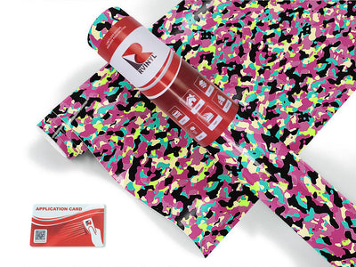 rainbow buckshot camouflage Craft Vinyl Roll