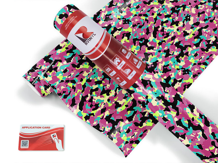 rainbow buckshot camouflage Craft Vinyl Roll