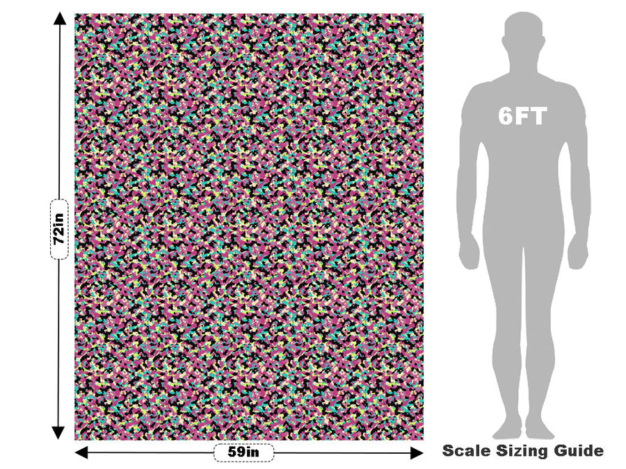 Rainbow Buckshot Camouflage Vehicle Wrap Scale~Rwraps Series 914 Rainbow Buckshot Camouflage Measurements~2