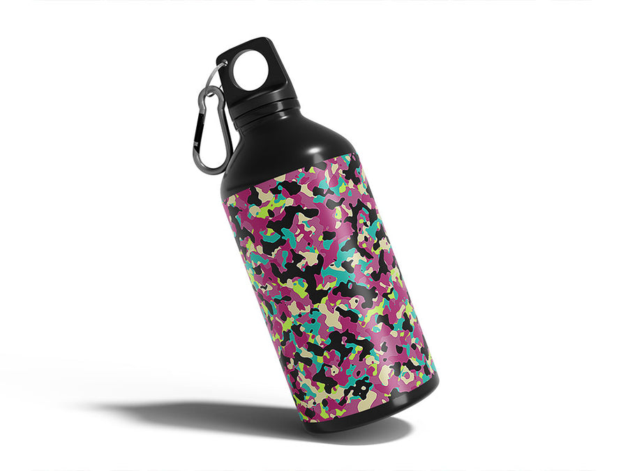 rainbow buckshot camouflage Water Bottle DIY Stickers