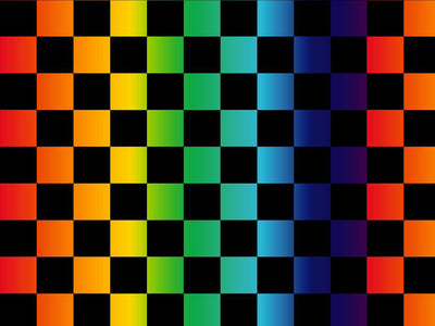 Rainbow Checkered Vinyl Wrap Pattern~Rwraps Series 914 Digitally Printed Vinyl Wrap~0