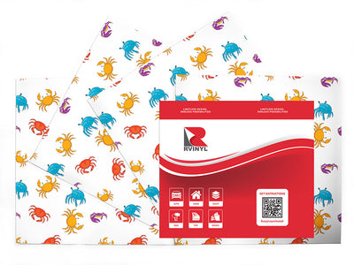rainbow crayfish salt water Craft Vinyl Sheet Pack