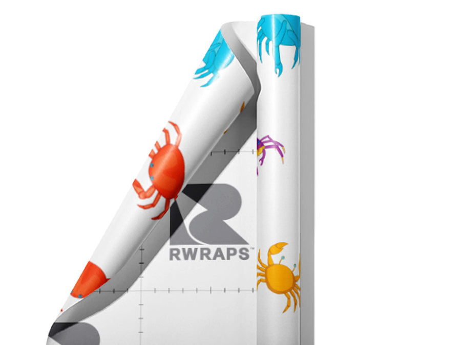 Rainbow Crayfish Marine Life Wrap Film Sheets~Rwraps Series 914 Rainbow Crayfish Marine Life Scrolled Sheet~3