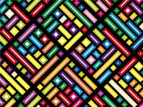 Rainbow Explosion Tile Vinyl Wrap Pattern~Rwraps Series 914 Digitally Printed Vinyl Wrap~0