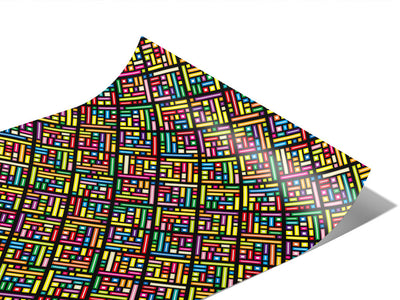 Rainbow Explosion Tile Vinyl Wraps~Rwraps Series 914 Digitally Printed Vinyl Wrap~1