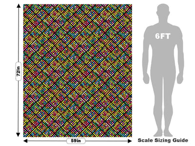 Rainbow Explosion Tile Vehicle Wrap Scale~Rwraps Series 914 Rainbow Explosion Tile Measurements~2