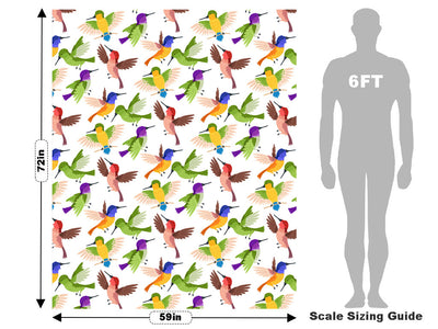 Rainbow Family Birds Vehicle Wrap Scale~Rwraps Series 914 Rainbow Family Birds Measurements~1