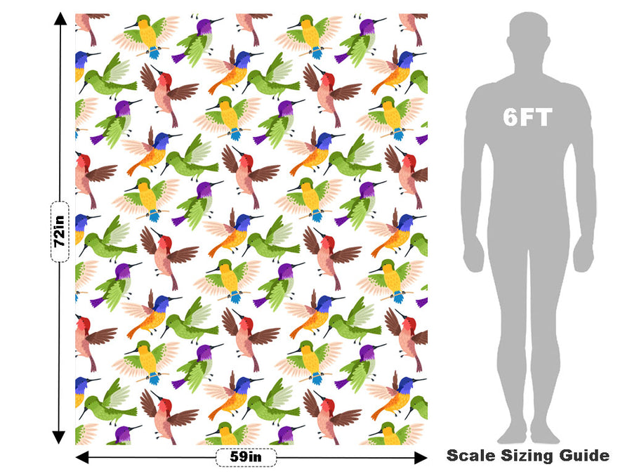Rainbow Family Birds Vehicle Wrap Scale~Rwraps Series 914 Rainbow Family Birds Measurements~1