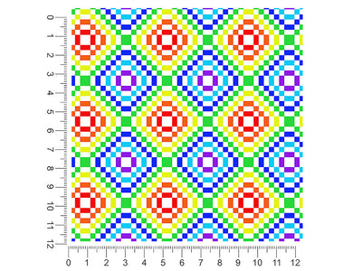 rainbow floors mosaic 1ft x 1ft Craft Sheets