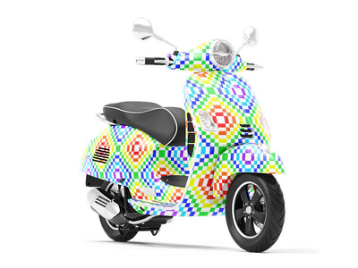 Rainbow Floors Mosaic Vespa Scooter Wrap Film
