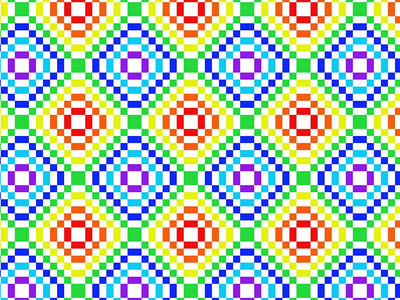 Rainbow Floors Mosaic Vinyl Wrap Pattern~Rwraps Series 914 Digitally Printed Vinyl Wrap~0