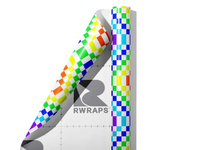 Rainbow Floors Mosaic Wrap Film Sheets~Rwraps Series 914 Rainbow Floors Mosaic Scrolled Sheet~3