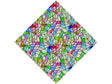 Rainbow Fragments Stained Glass Vinyl Wrap Pattern
