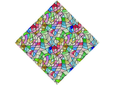 Rainbow Fragments Stained Glass Vinyl Wrap Pattern