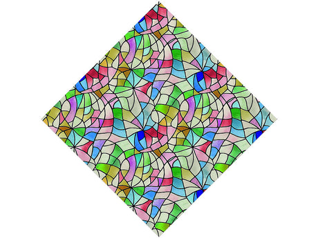 Rainbow Fragments Stained Glass Vinyl Wrap Pattern