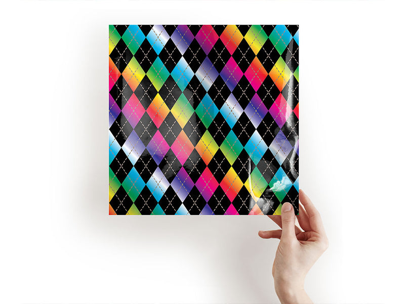 rainbow gradient argyle Craft Sheets