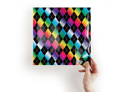 rainbow gradient argyle Craft Sheets
