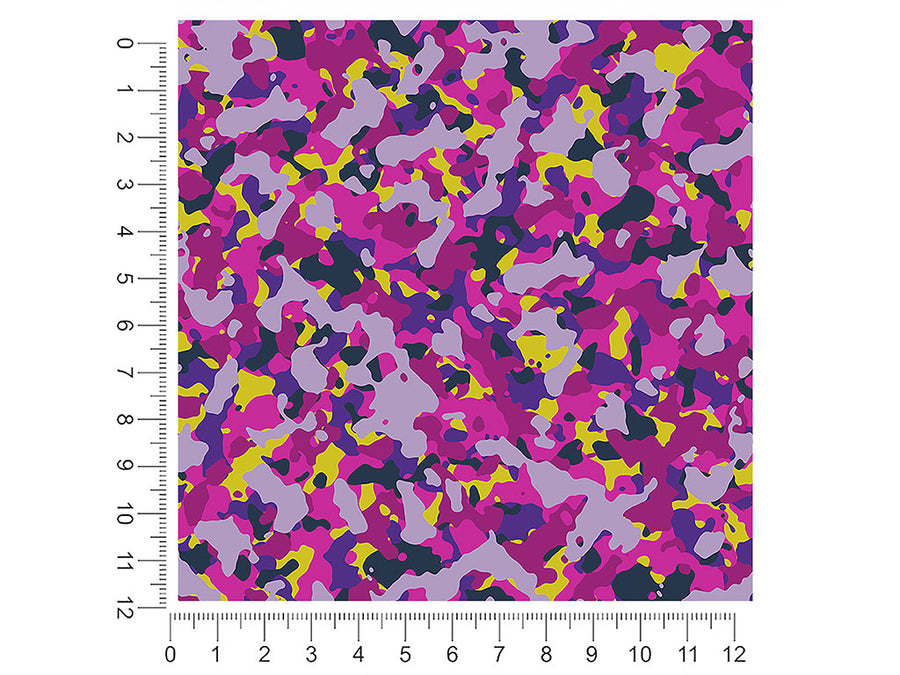 rainbow heather camouflage 1ft x 1ft Craft Sheets