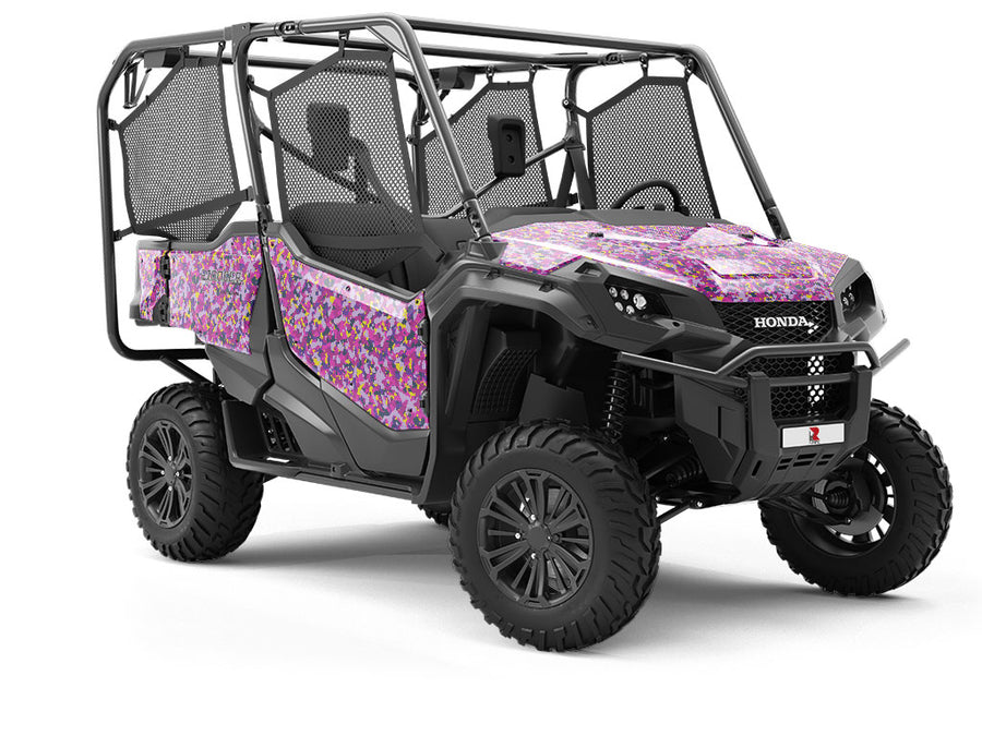 Rainbow Heather Camouflage Utility Vehicle Vinyl Wrap