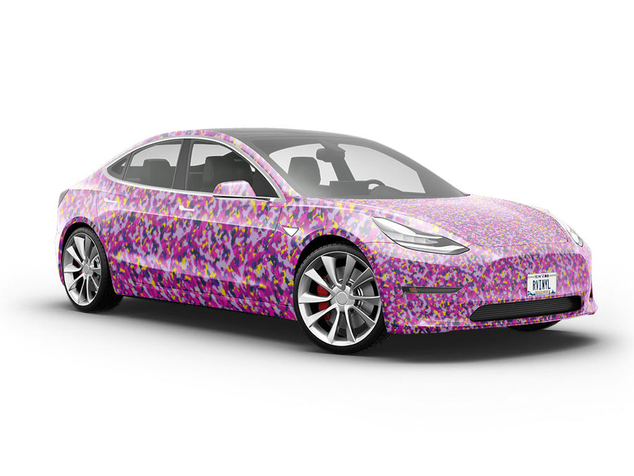 Rainbow Heather Camouflage Vehicle Vinyl Wrap