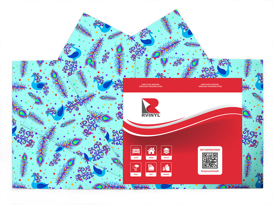 rainbow kings bird Craft Vinyl Sheet Pack