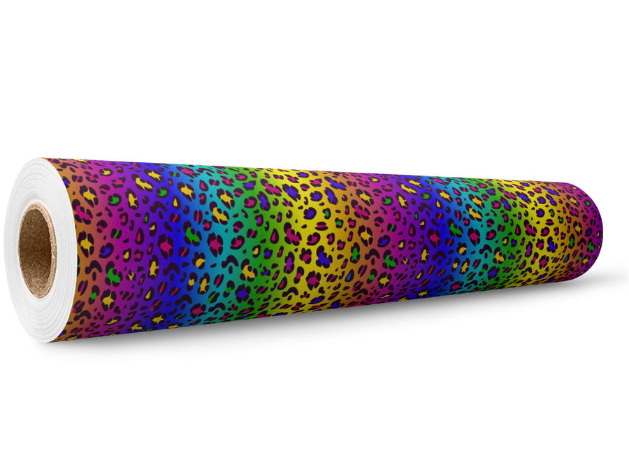 Rainbow Leopard Wrap Film Wholesale Roll~Rwraps Series 914 Digitally Printed Vinyl Roll~6