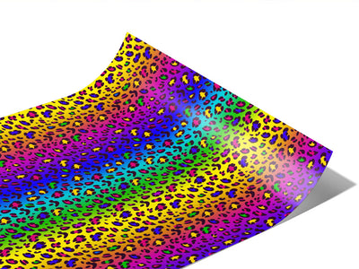 Rainbow Leopard Vinyl Wraps~Rwraps Series 914 Digitally Printed Vinyl Wrap~1