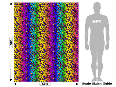 Rainbow Leopard Vehicle Wrap Scale~Rwraps Series 914 Rainbow Leopard Measurements~2