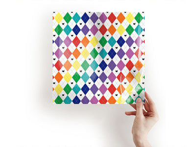 rainbow love argyle Craft Sheets