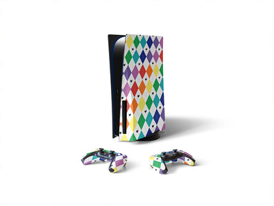 rainbow love argyle Sony PS5 DIY Skin